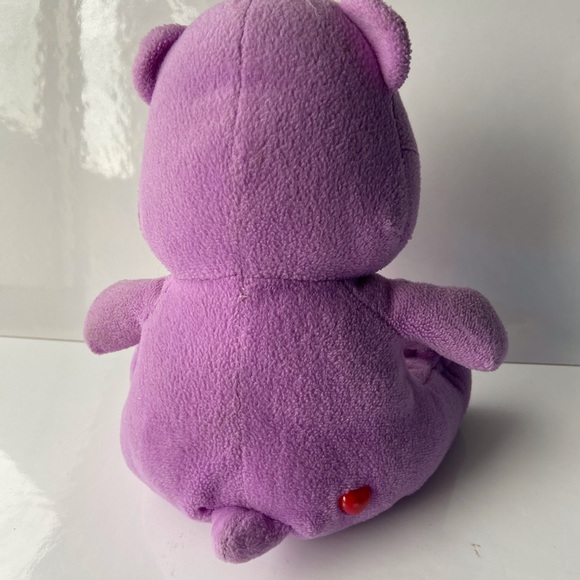 Care Bear 2002 vintage lavender plush 9” - Picture 3 of 7